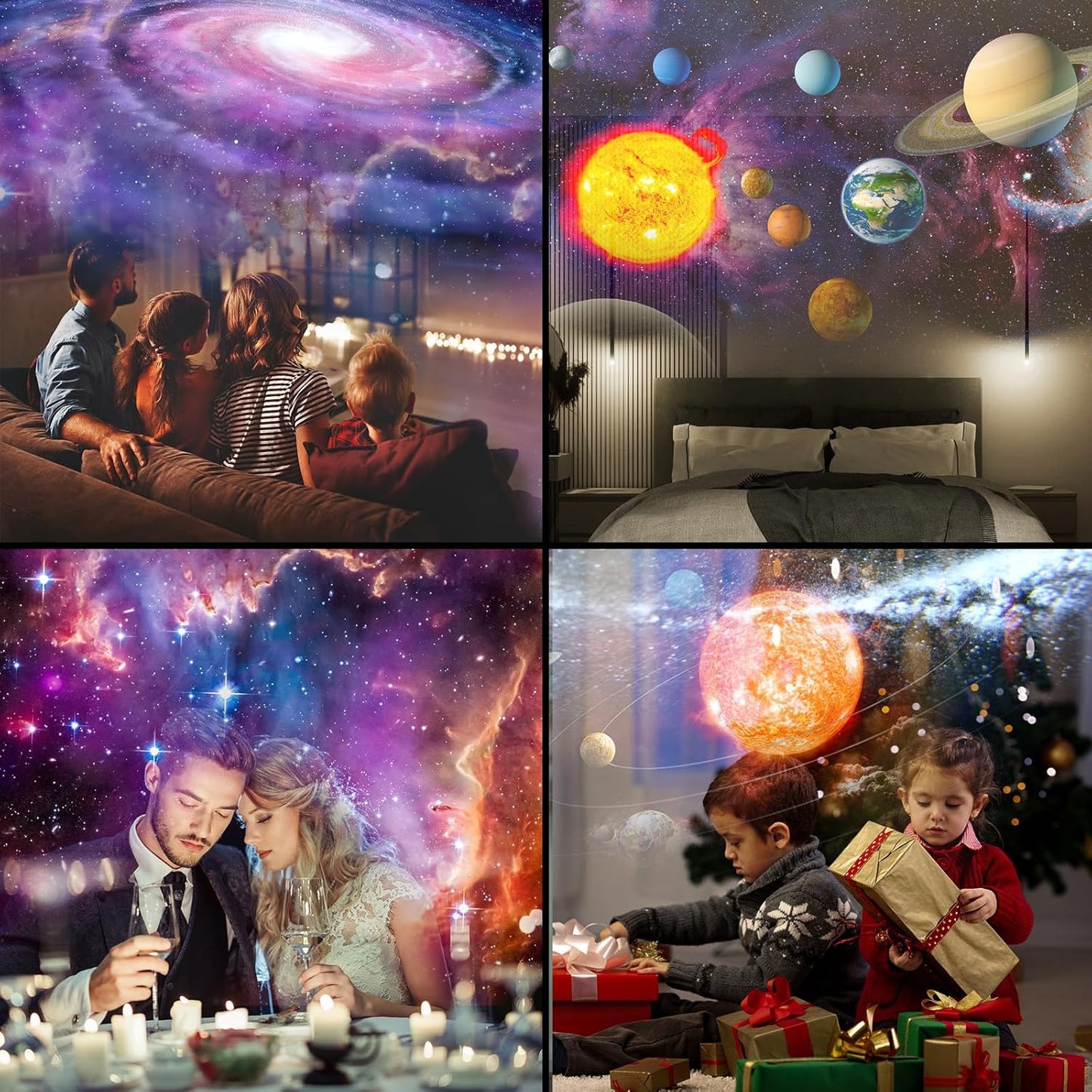 Comius Sharp Proyector De Cielo Estrellado Planetarium, Proyector Estrellas, 12 Discos Planetarios, Planetario Proyector Cielo Estrellado Para Dormitorio, Proyector LED De Cielo Estrellado Para Niños