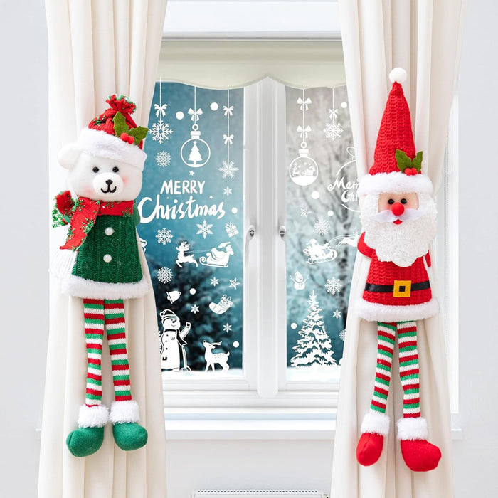 2-Pack Christmas Curtain Tiebacks