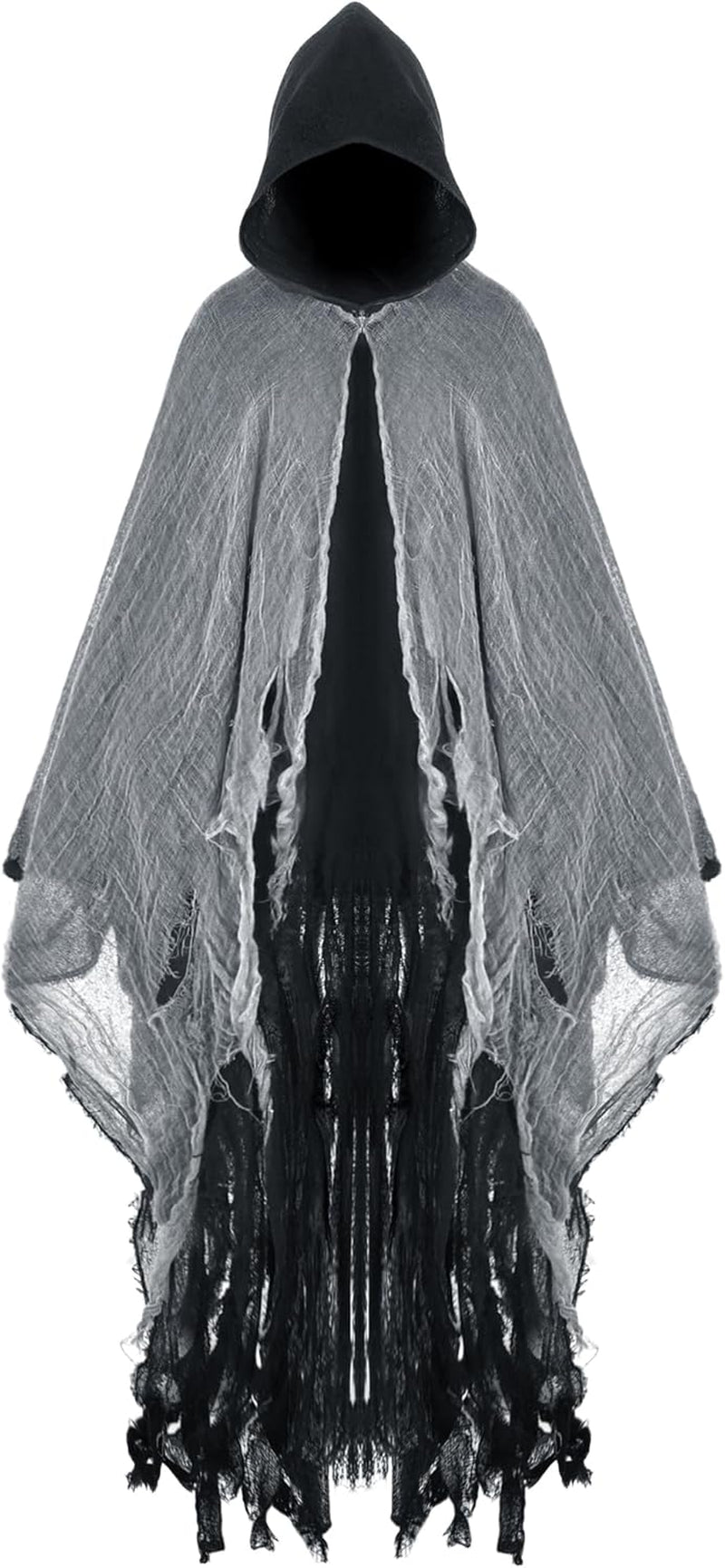 Halloween Hooded Cloak Medieval Renaissance Wizard Cloak Reaper Cosplay Cape Costume for Adult