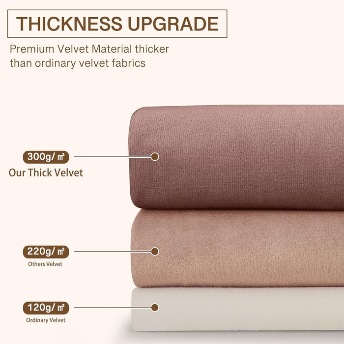 Theater Red Velvet Curtains Christmas Curtains Super Soft Thermal Insulated Window Drapes 84 Inches for Living Room Holiday Decorative for Master Bedroom, W52 X L84, 2 Panels