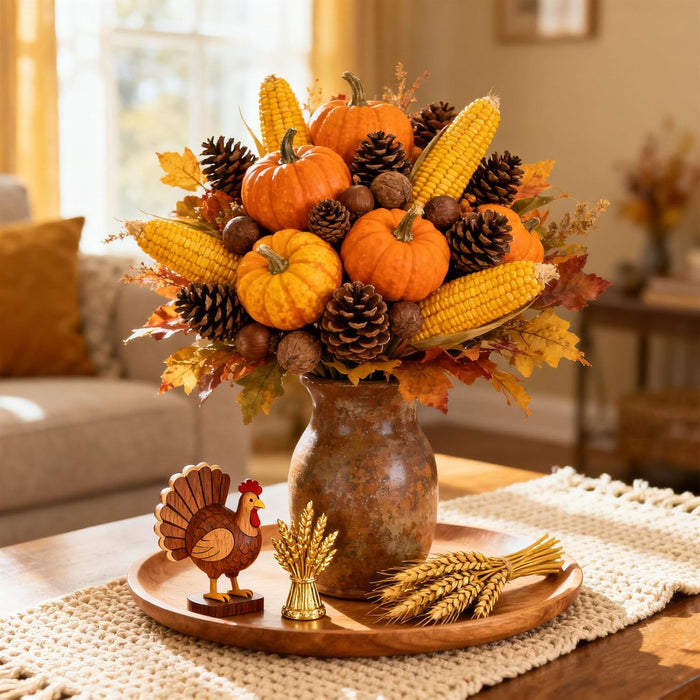 3.5-5Inch Natural Pine Cones Crafts, Natural Pinecone Ornaments Vase Fillers for Autumn and Winter Christmas Decorations
