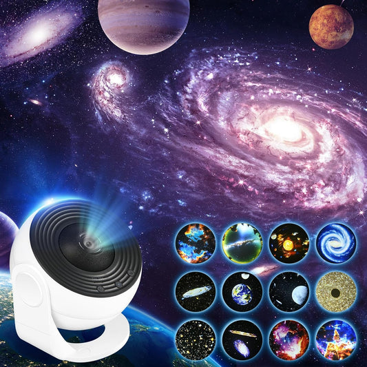 Comius Sharp Proyector De Cielo Estrellado Planetarium, Proyector Estrellas, 12 Discos Planetarios, Planetario Proyector Cielo Estrellado Para Dormitorio, Proyector LED De Cielo Estrellado Para Niños